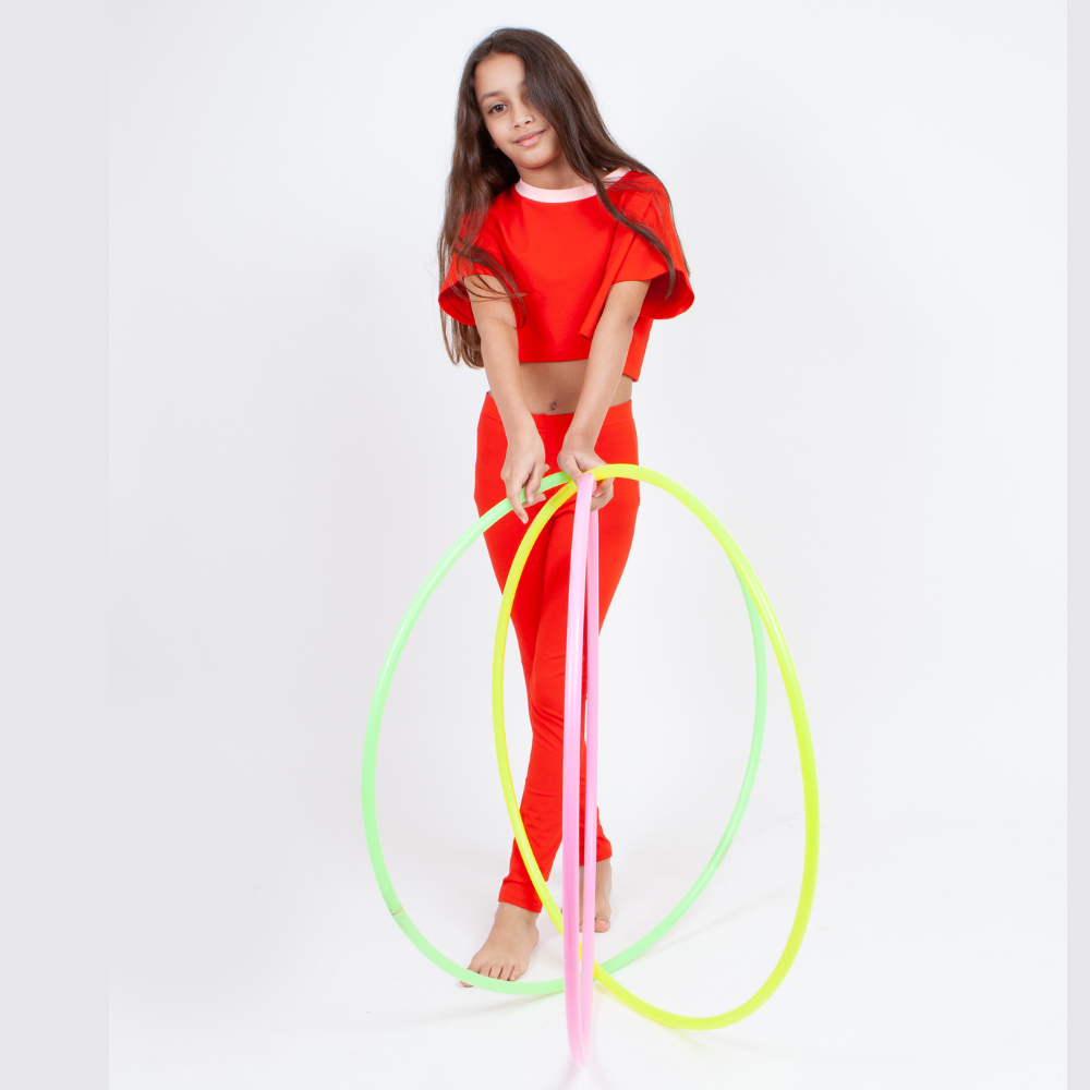 Load image into Gallery viewer, Poppy Cropped Sweatshirt &amp;amp; Legging Red Set
