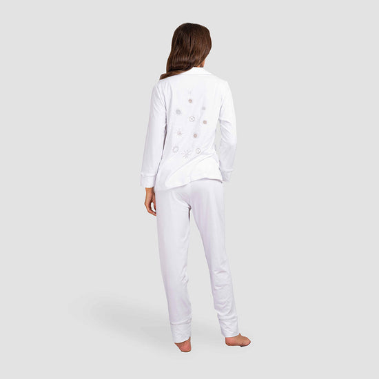 Load image into Gallery viewer, ASTRE WHITE MATERNITY PAJAMA
