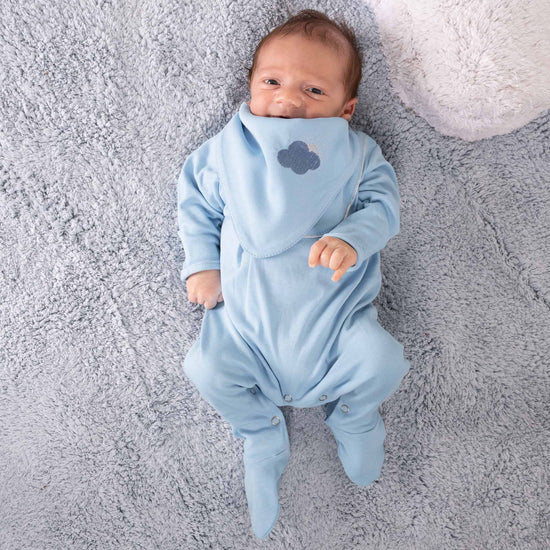 Load image into Gallery viewer, Astre Newborn Sleepsuit with Bib
