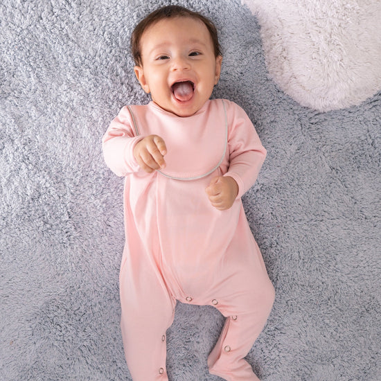 Astre Pink newborn sleepsuit 