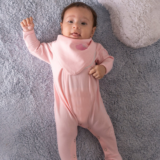 Astre Pink Newborn Sleepsuit Set