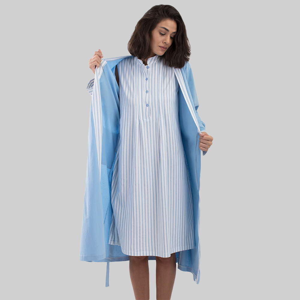 Load image into Gallery viewer, STRAND BLUE NIGHTGOWN
